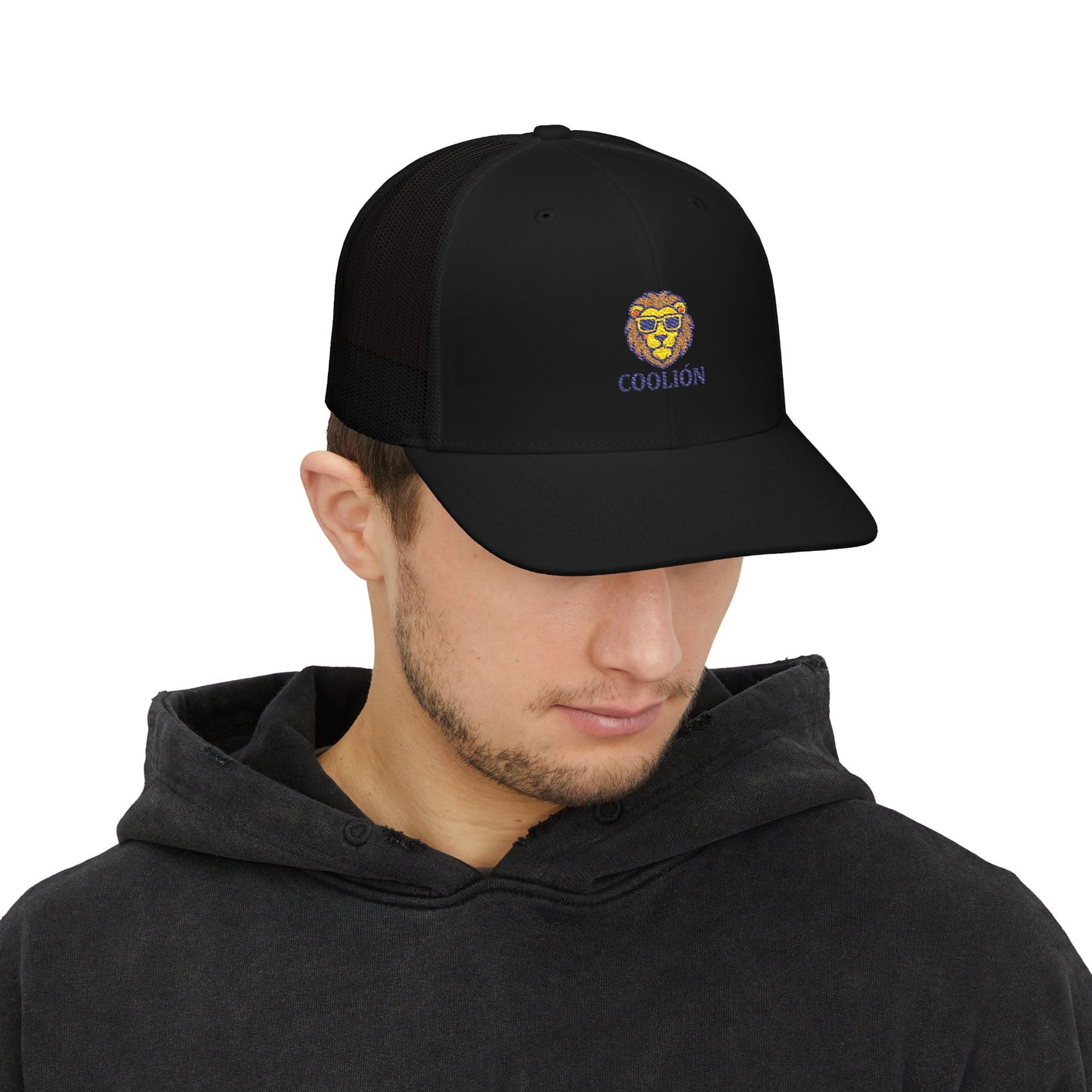Cool Lion Snapback Trucker Cap - Stylish Embroidered Hat for Outdoor Fun, Festivals, Gifts, Casual Wear, and Everyday Style