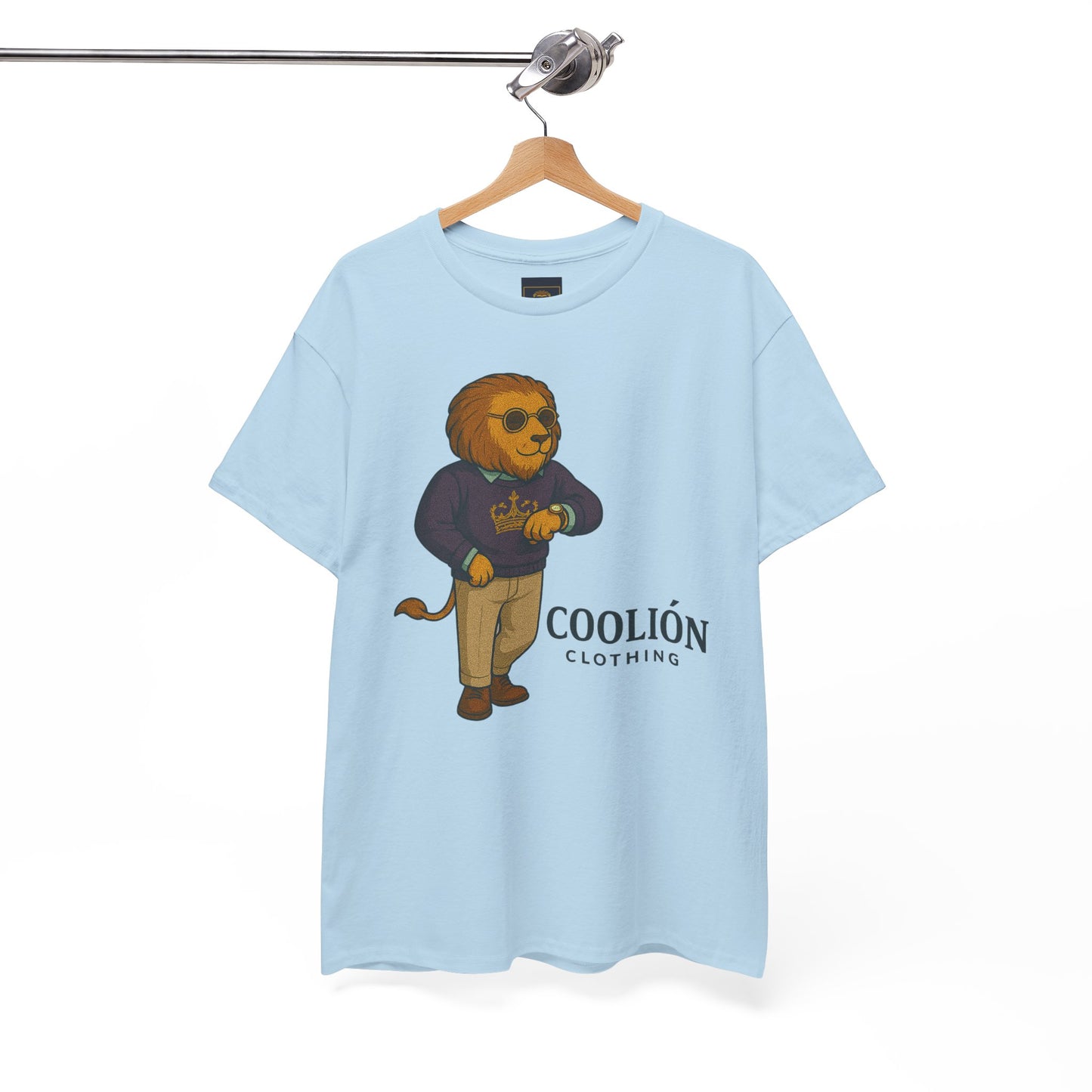 Coolión Clothing Time is Money Graphic Tee for Unisex, Casual Wear, Gift for Lion Lovers, Summer Outfit, Birthday Present, Streetwear Style