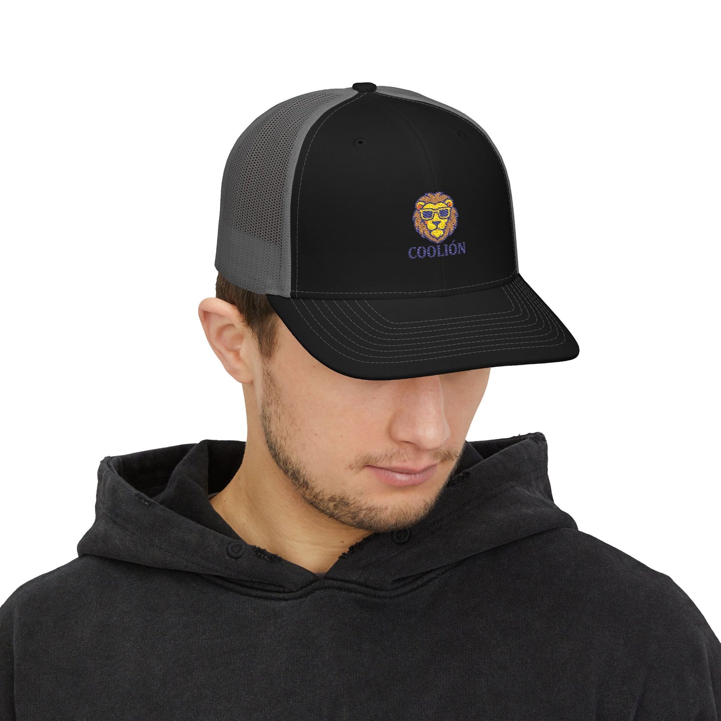 Cool Lion Snapback Trucker Cap - Stylish Embroidered Hat for Outdoor Fun, Festivals, Gifts, Casual Wear, and Everyday Style