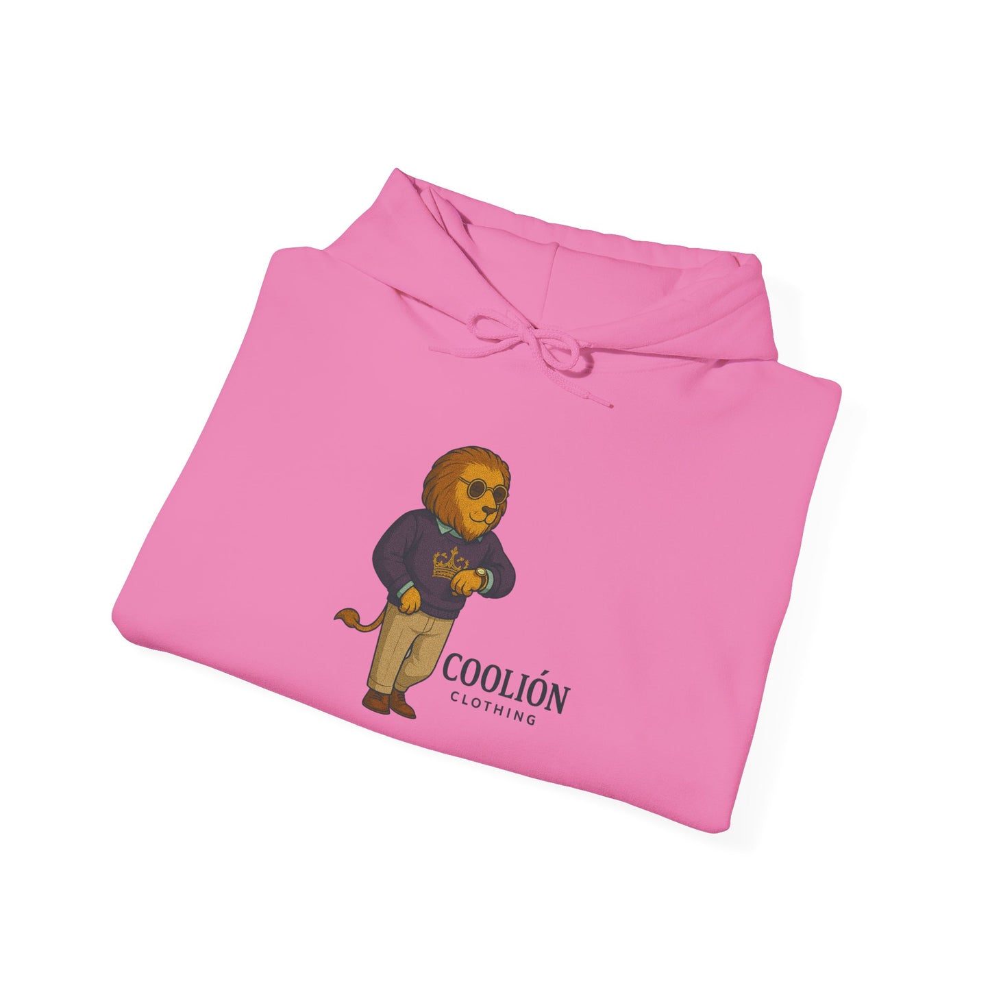 Coolión Clothing Time is Money Sweatshirt with Cool Lion Design, Unisex Hoodie, Casual Streetwear, Relaxed Fit, Perfect for Gifting