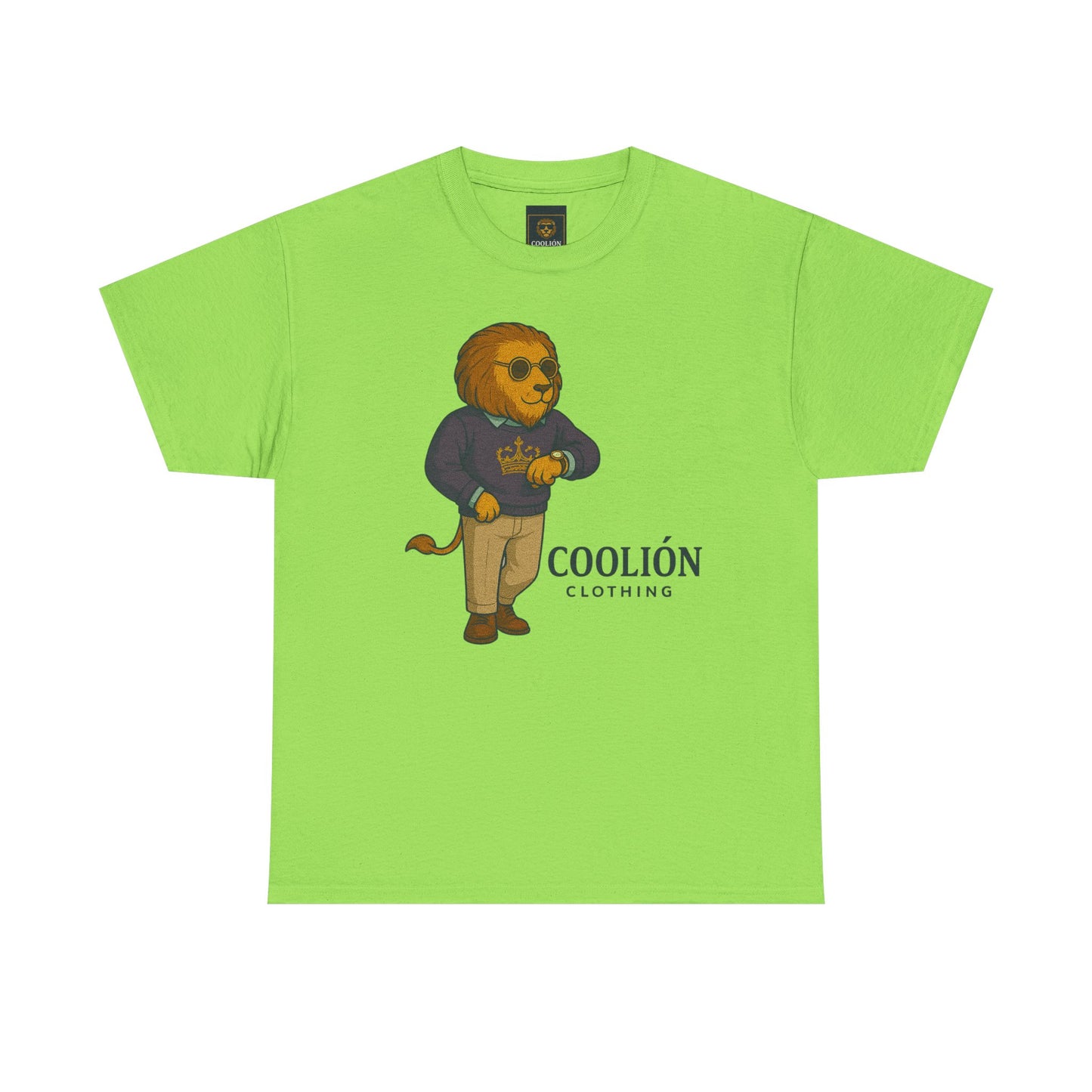 Coolión Clothing Time is Money Graphic Tee for Unisex, Casual Wear, Gift for Lion Lovers, Summer Outfit, Birthday Present, Streetwear Style