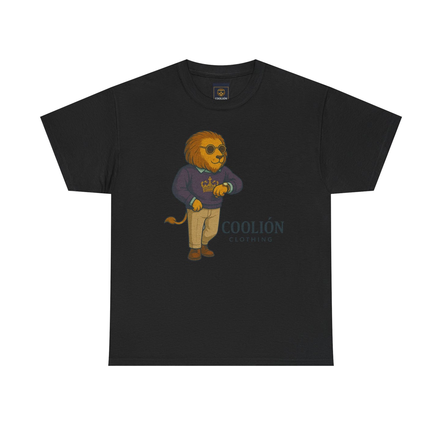 Coolión Clothing Time is Money Graphic Tee for Unisex, Casual Wear, Gift for Lion Lovers, Summer Outfit, Birthday Present, Streetwear Style