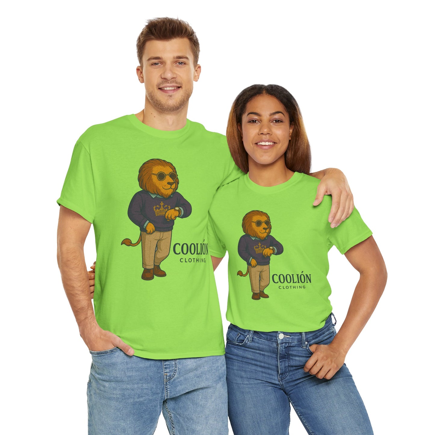 Coolión Clothing Time is Money Graphic Tee for Unisex, Casual Wear, Gift for Lion Lovers, Summer Outfit, Birthday Present, Streetwear Style