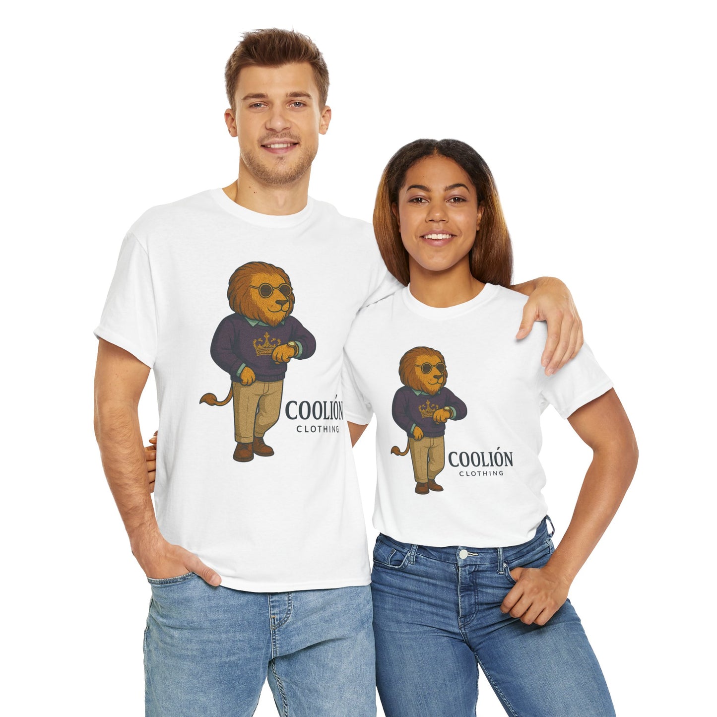 Coolión Clothing Time is Money Graphic Tee for Unisex, Casual Wear, Gift for Lion Lovers, Summer Outfit, Birthday Present, Streetwear Style