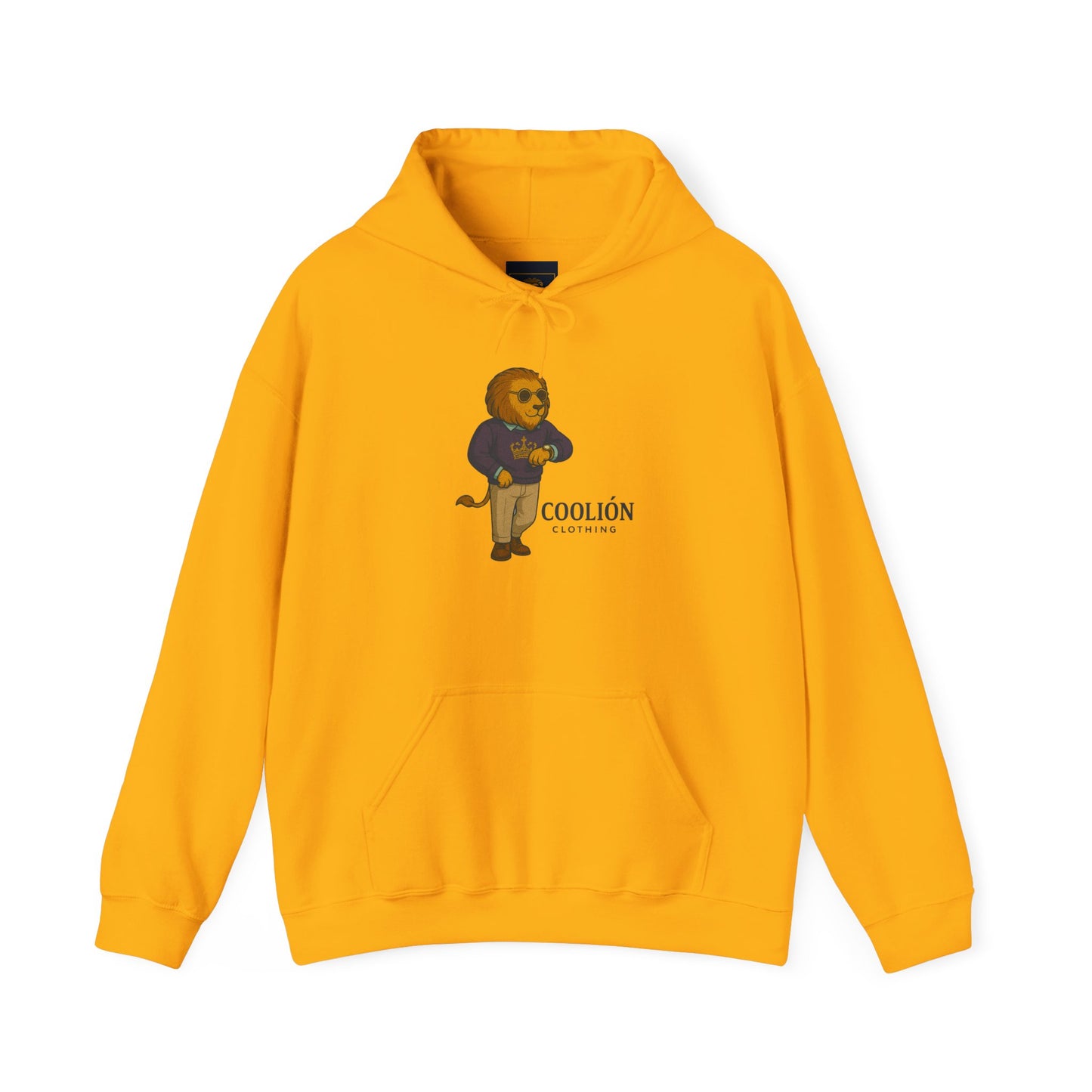 Coolión Clothing Time is Money Sweatshirt with Cool Lion Design, Unisex Hoodie, Casual Streetwear, Relaxed Fit, Perfect for Gifting