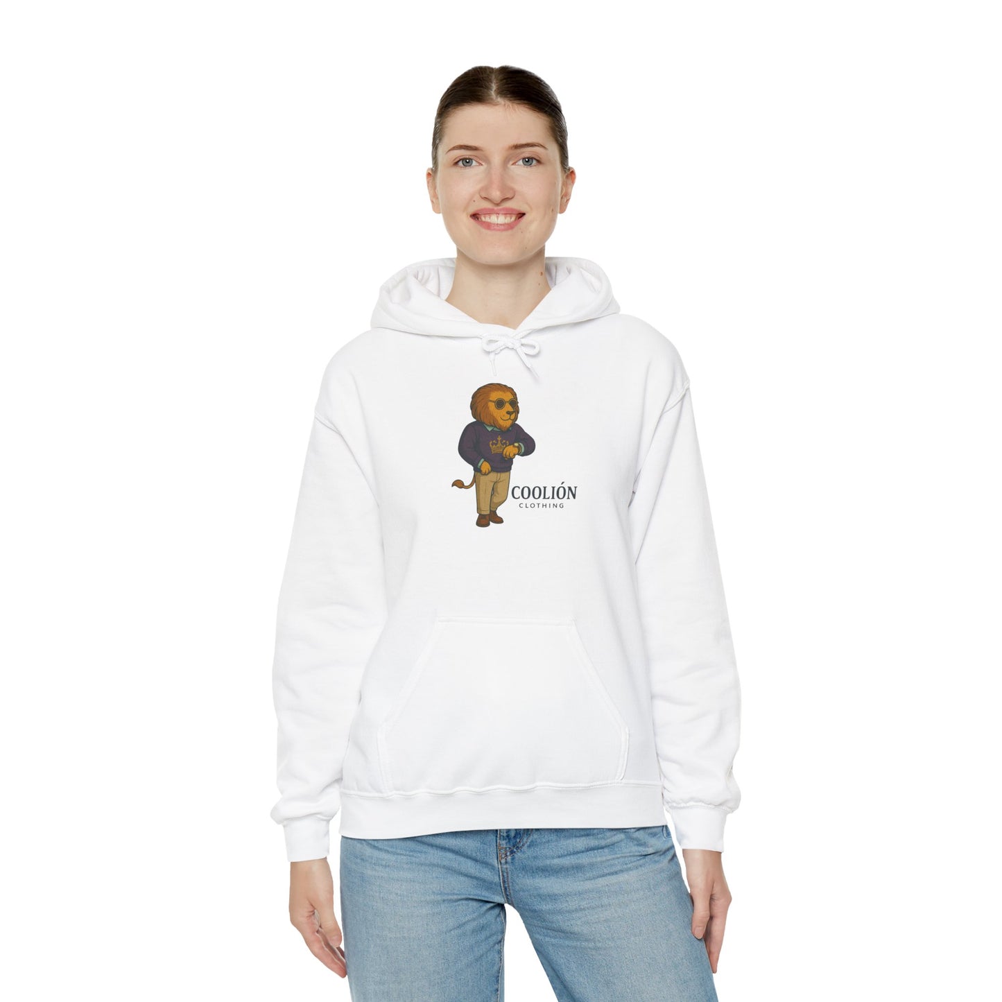 Coolión Clothing Time is Money Sweatshirt with Cool Lion Design, Unisex Hoodie, Casual Streetwear, Relaxed Fit, Perfect for Gifting