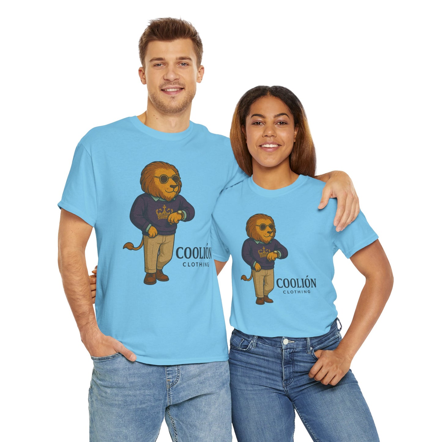 Coolión Clothing Time is Money Graphic Tee for Unisex, Casual Wear, Gift for Lion Lovers, Summer Outfit, Birthday Present, Streetwear Style