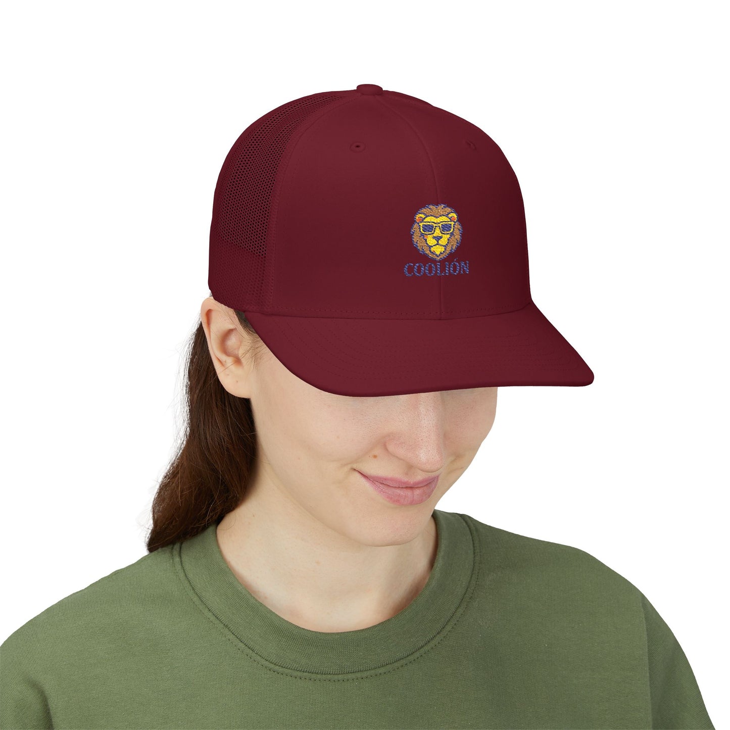 Cool Lion Snapback Trucker Cap - Stylish Embroidered Hat for Outdoor Fun, Festivals, Gifts, Casual Wear, and Everyday Style