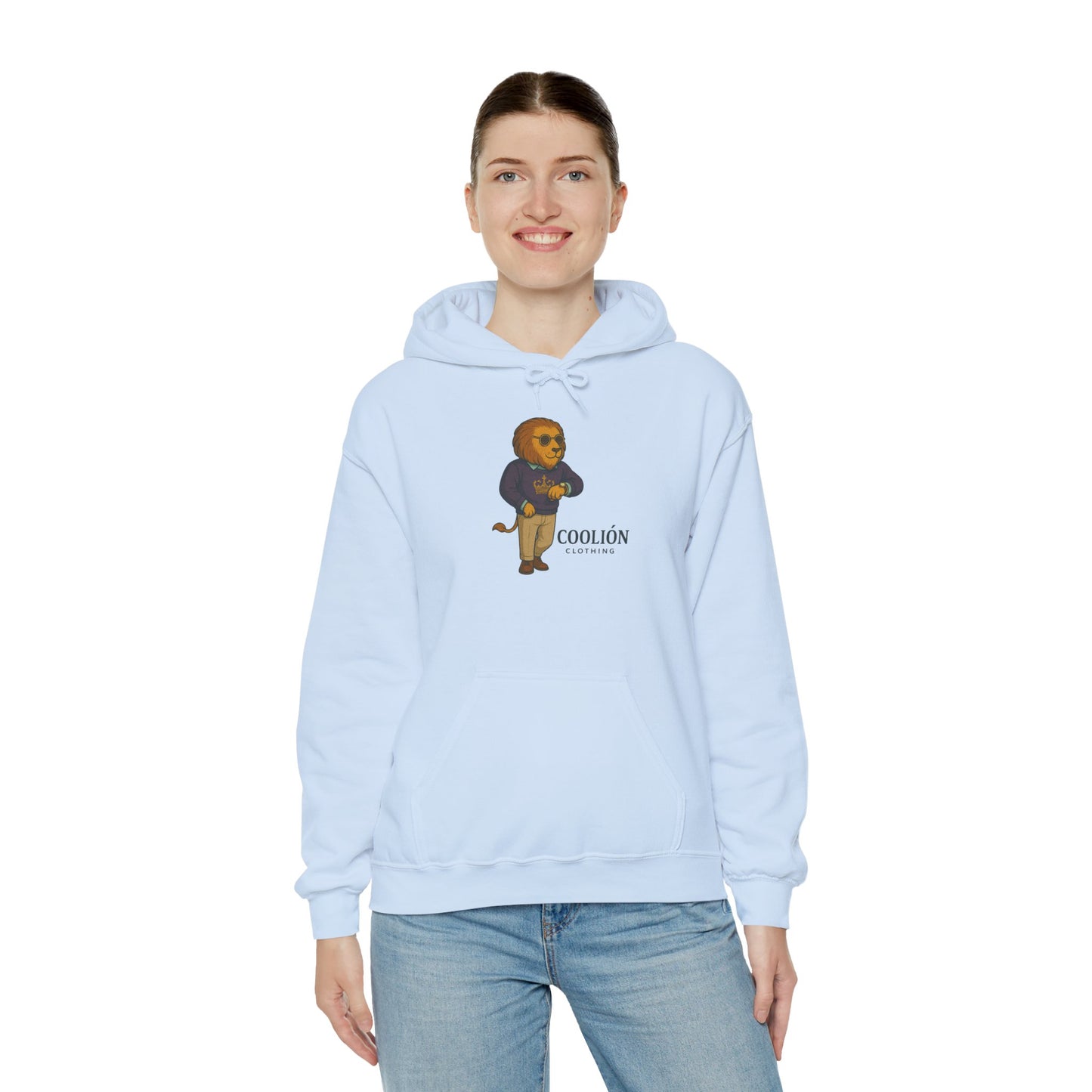 Coolión Clothing Time is Money Sweatshirt with Cool Lion Design, Unisex Hoodie, Casual Streetwear, Relaxed Fit, Perfect for Gifting