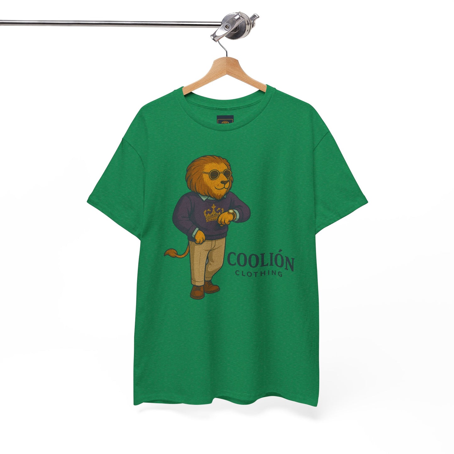 Coolión Clothing Time is Money Graphic Tee for Unisex, Casual Wear, Gift for Lion Lovers, Summer Outfit, Birthday Present, Streetwear Style