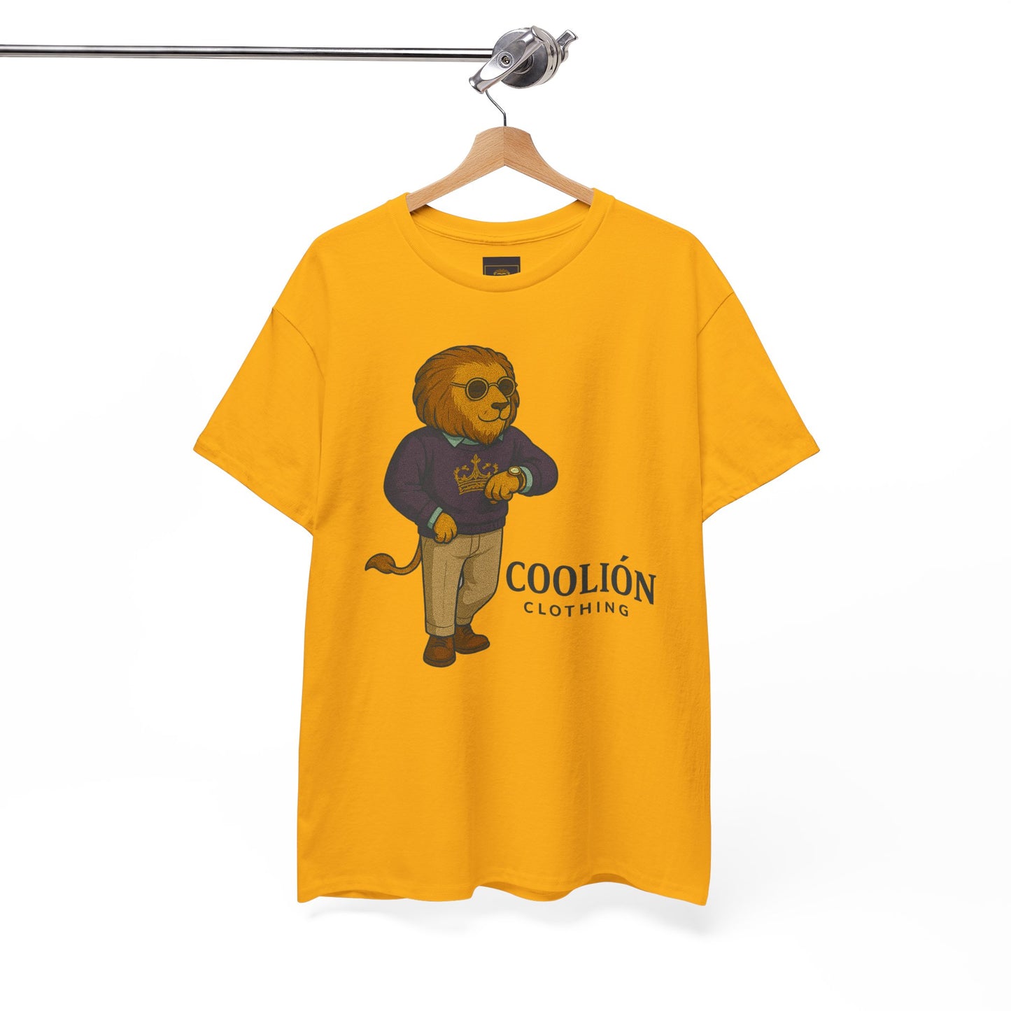 Coolión Clothing Time is Money Graphic Tee for Unisex, Casual Wear, Gift for Lion Lovers, Summer Outfit, Birthday Present, Streetwear Style