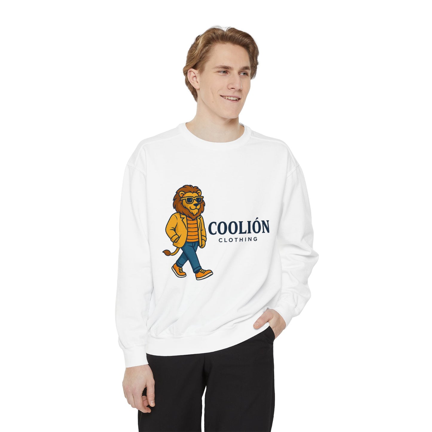 Chill Vibes Sweatshirt - Unisex Garment-Dyed, Casual Style, Perfect for Cozy Days, Gifts for Friends, Cool Streetwear