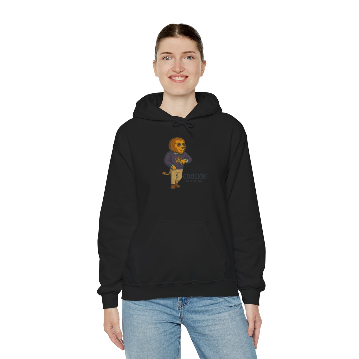 Coolión Clothing Time is Money Sweatshirt with Cool Lion Design, Unisex Hoodie, Casual Streetwear, Relaxed Fit, Perfect for Gifting