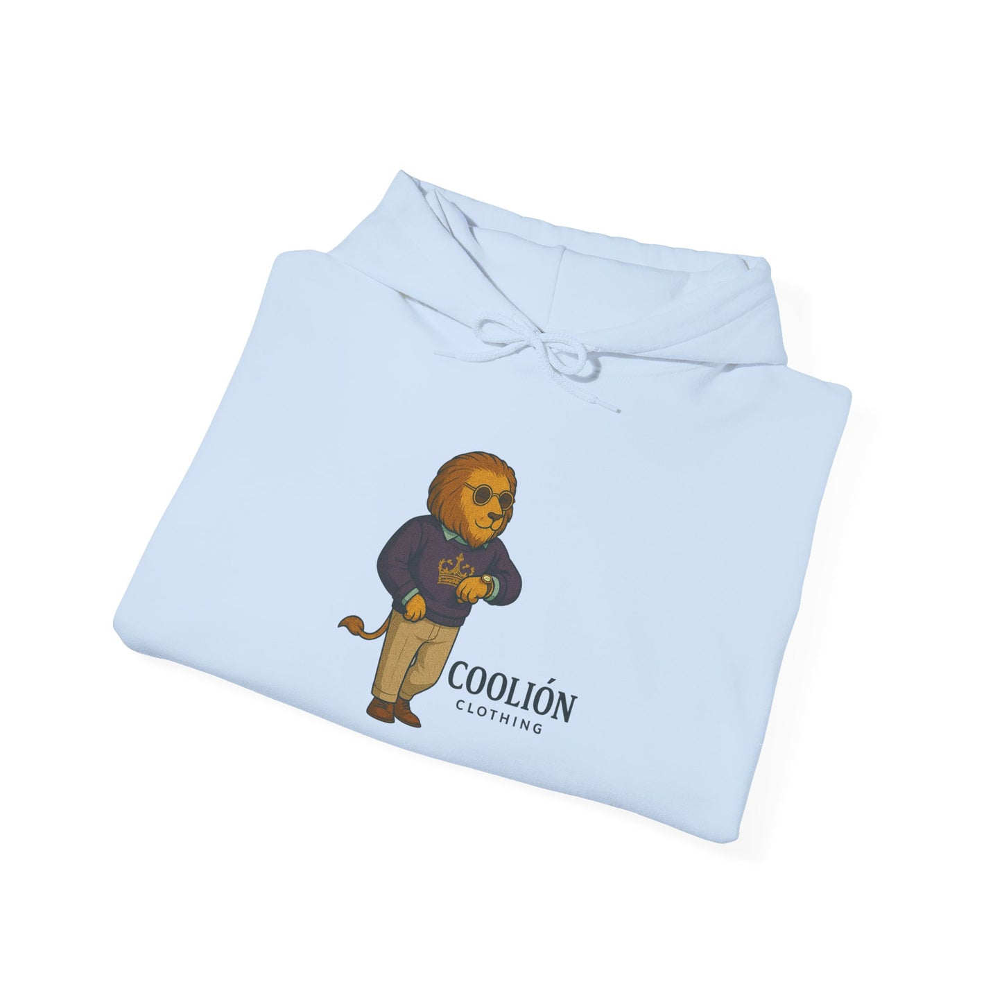 Coolión Clothing Time is Money Sweatshirt with Cool Lion Design, Unisex Hoodie, Casual Streetwear, Relaxed Fit, Perfect for Gifting
