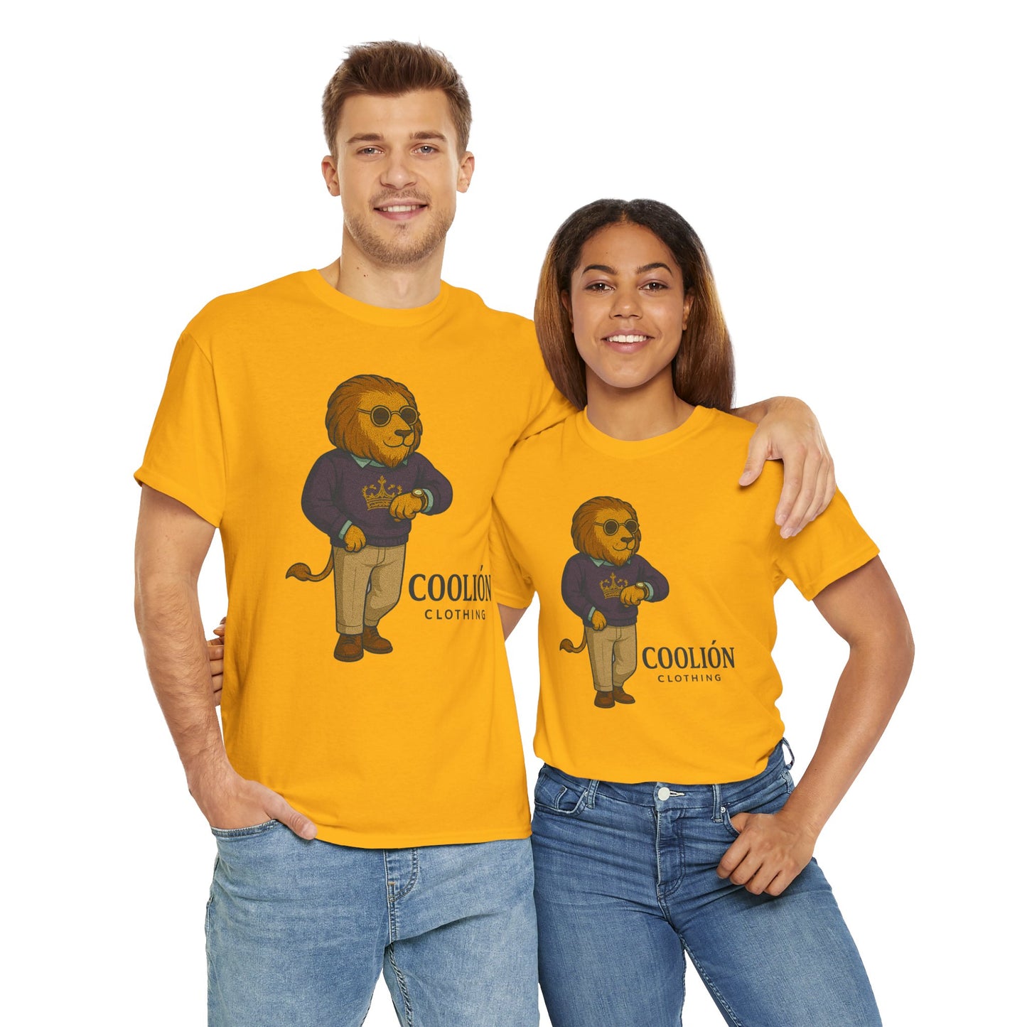 Coolión Clothing Time is Money Graphic Tee for Unisex, Casual Wear, Gift for Lion Lovers, Summer Outfit, Birthday Present, Streetwear Style