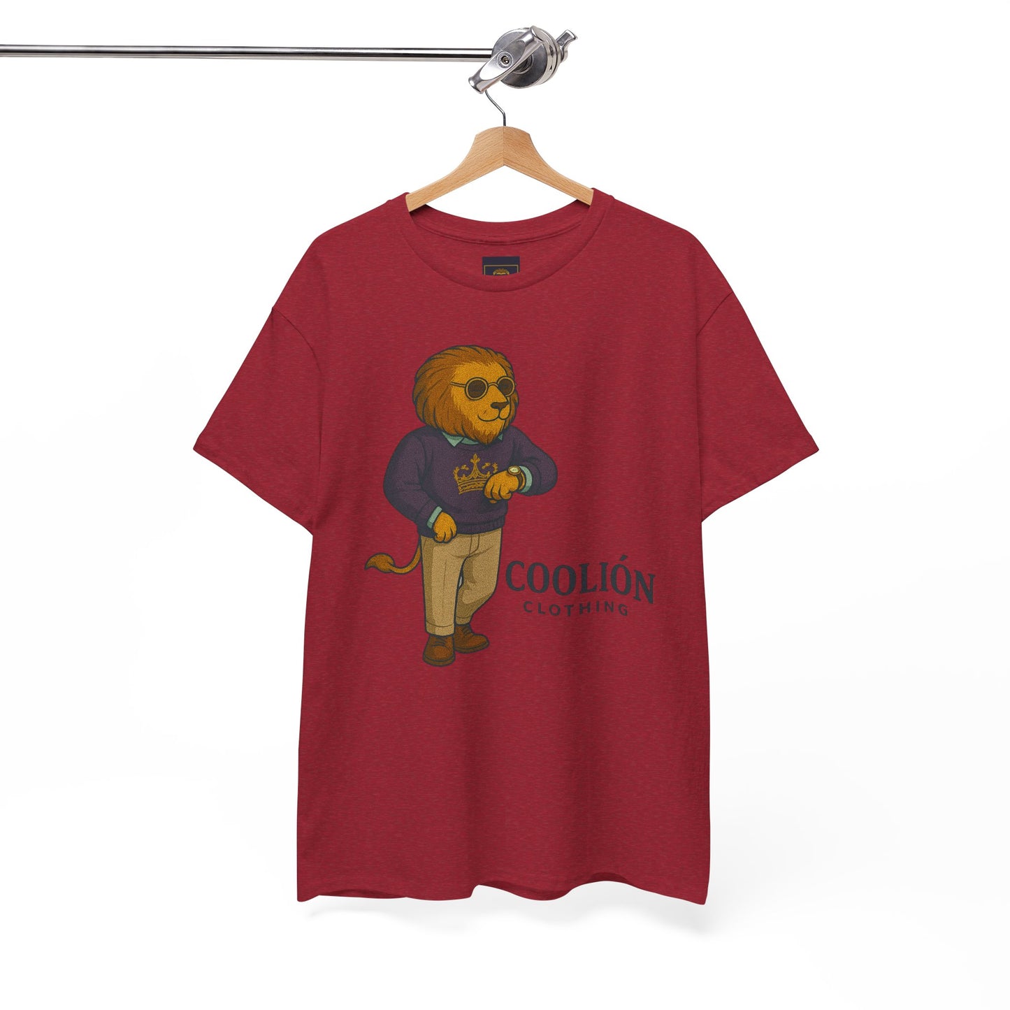 Coolión Clothing Time is Money Graphic Tee for Unisex, Casual Wear, Gift for Lion Lovers, Summer Outfit, Birthday Present, Streetwear Style