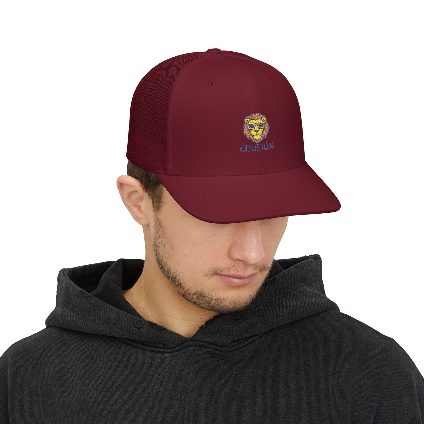 Cool Lion Snapback Trucker Cap - Stylish Embroidered Hat for Outdoor Fun, Festivals, Gifts, Casual Wear, and Everyday Style