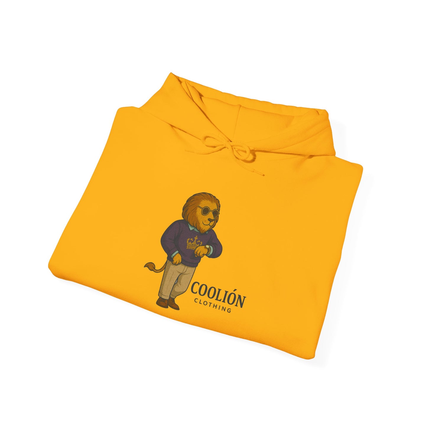 Coolión Clothing Time is Money Sweatshirt with Cool Lion Design, Unisex Hoodie, Casual Streetwear, Relaxed Fit, Perfect for Gifting