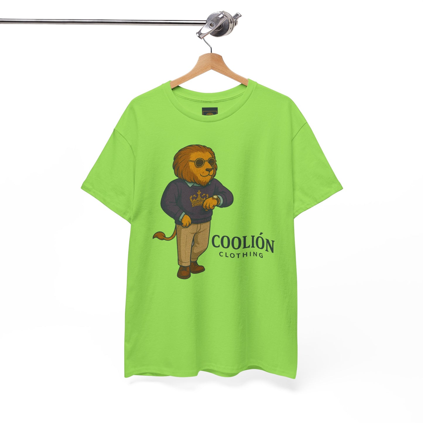 Coolión Clothing Time is Money Graphic Tee for Unisex, Casual Wear, Gift for Lion Lovers, Summer Outfit, Birthday Present, Streetwear Style