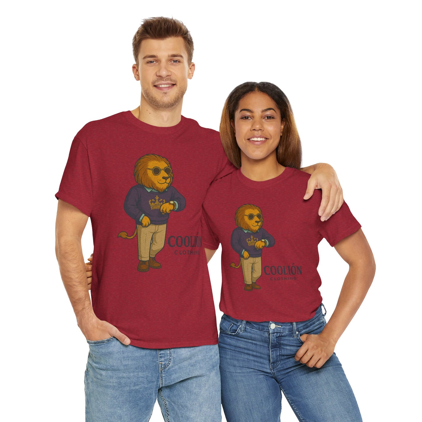 Coolión Clothing Time is Money Graphic Tee for Unisex, Casual Wear, Gift for Lion Lovers, Summer Outfit, Birthday Present, Streetwear Style