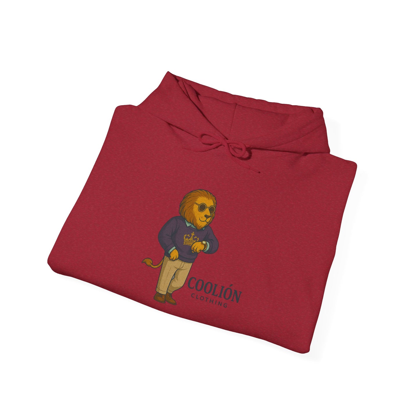 Coolión Clothing Time is Money Sweatshirt with Cool Lion Design, Unisex Hoodie, Casual Streetwear, Relaxed Fit, Perfect for Gifting