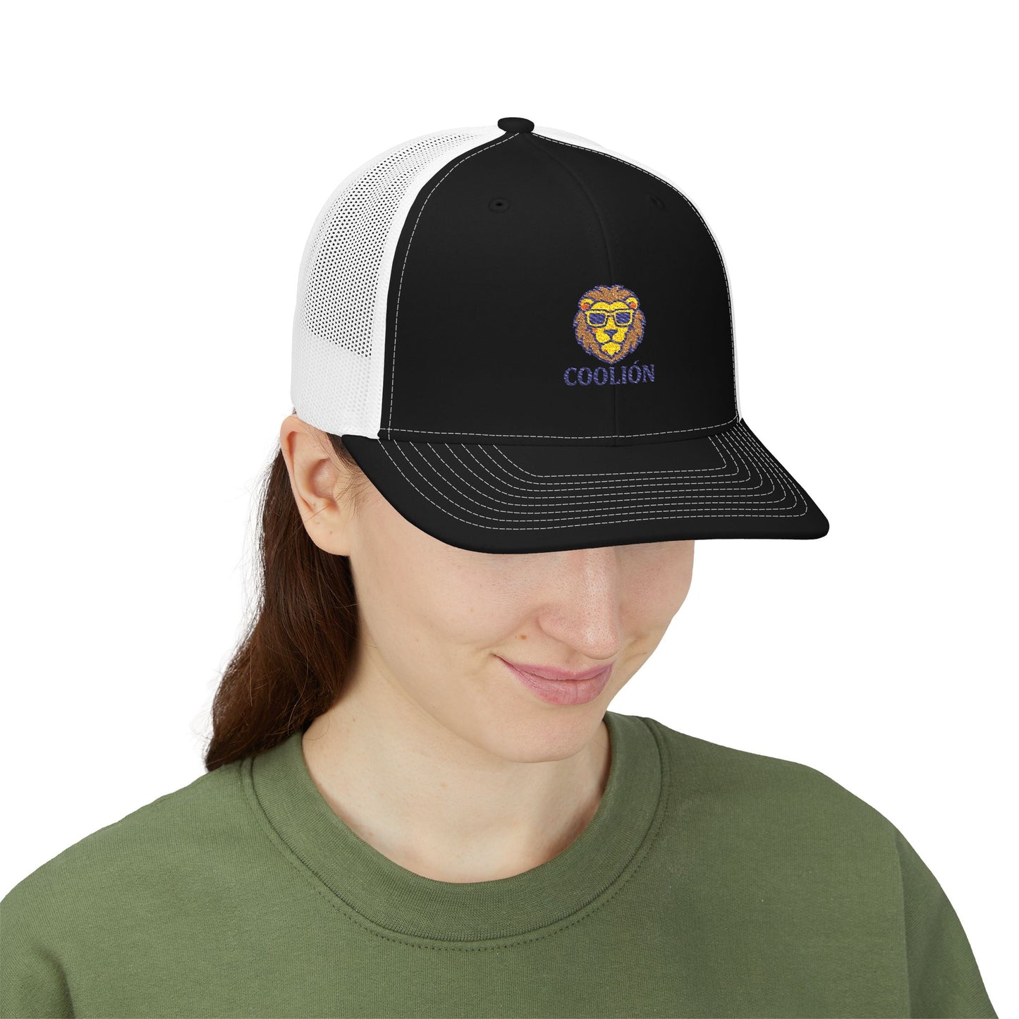 Cool Lion Snapback Trucker Cap - Stylish Embroidered Hat for Outdoor Fun, Festivals, Gifts, Casual Wear, and Everyday Style