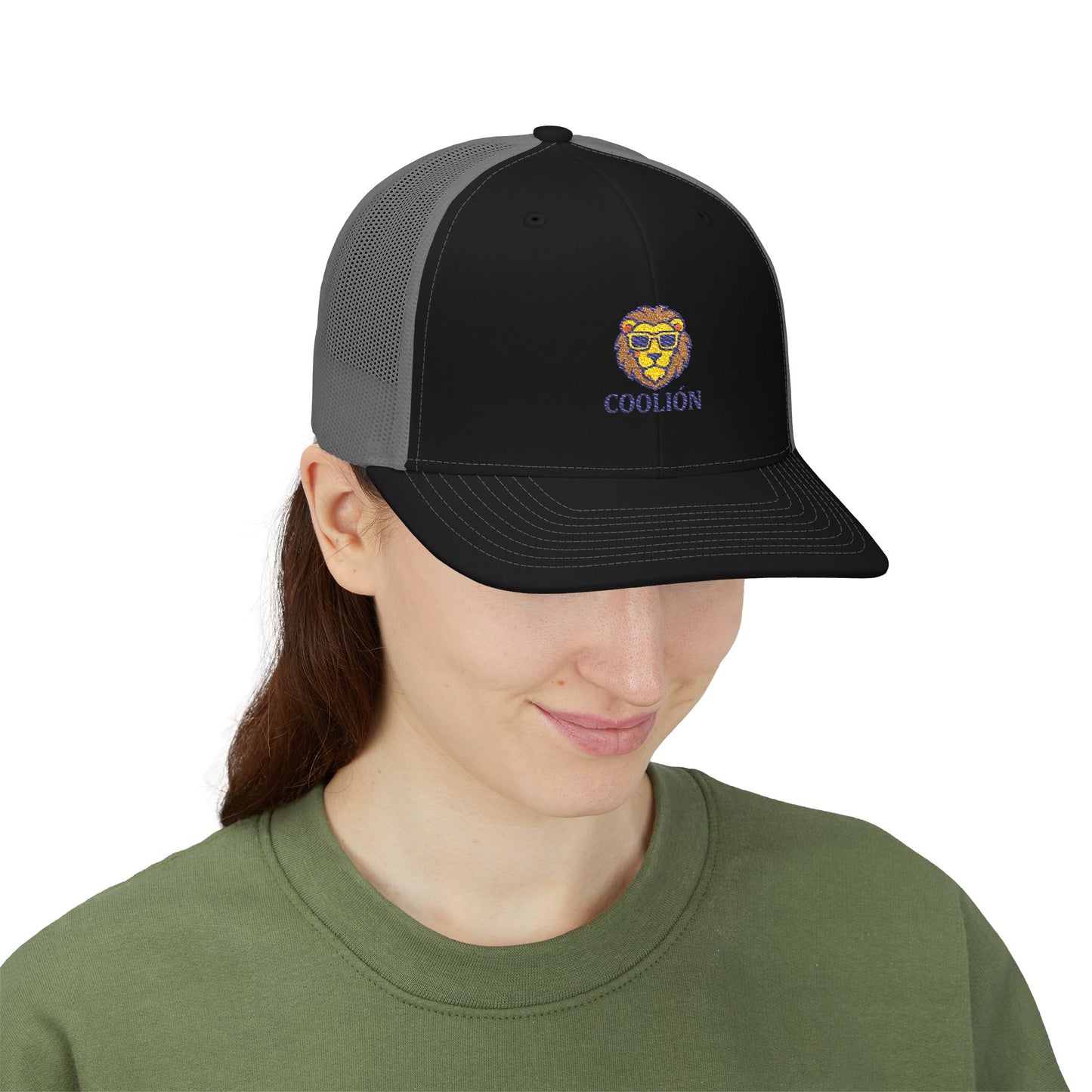 Cool Lion Snapback Trucker Cap - Stylish Embroidered Hat for Outdoor Fun, Festivals, Gifts, Casual Wear, and Everyday Style