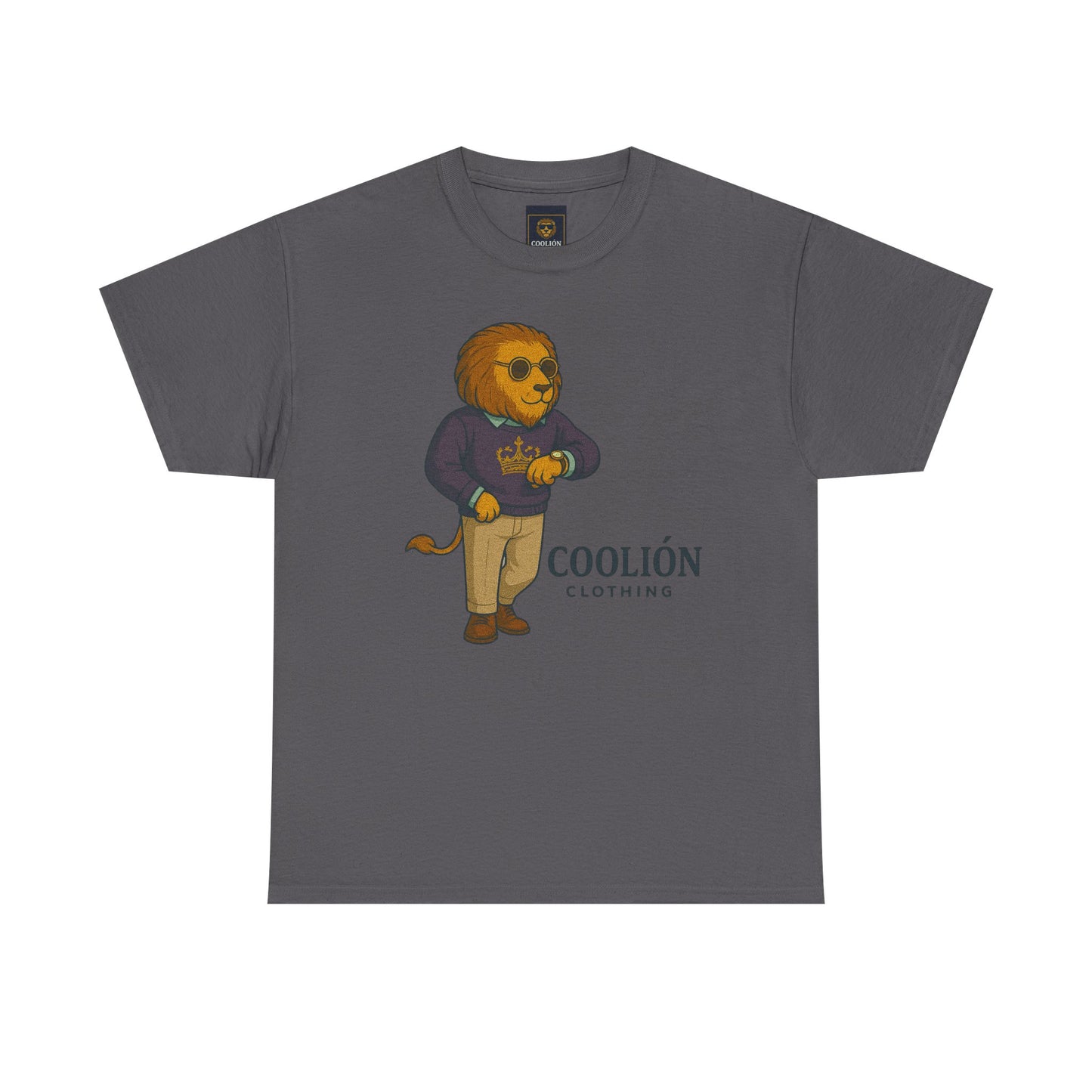 Coolión Clothing Time is Money Graphic Tee for Unisex, Casual Wear, Gift for Lion Lovers, Summer Outfit, Birthday Present, Streetwear Style