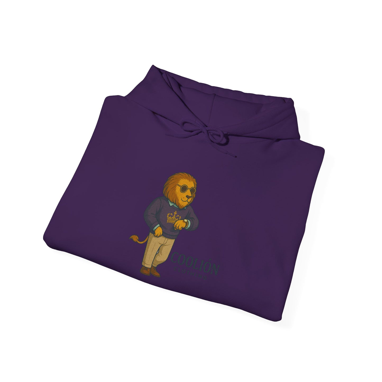 Coolión Clothing Time is Money Sweatshirt with Cool Lion Design, Unisex Hoodie, Casual Streetwear, Relaxed Fit, Perfect for Gifting
