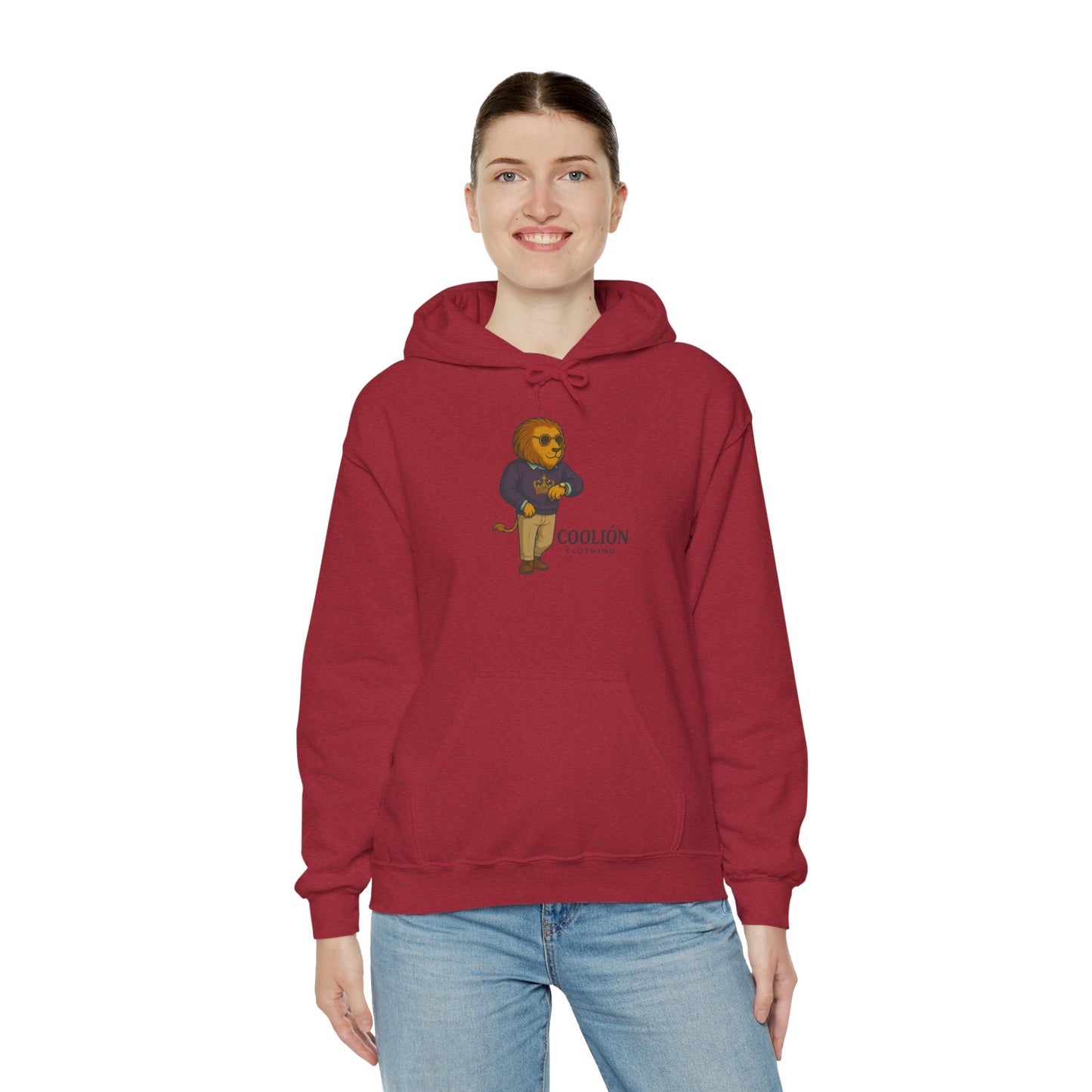 Coolión Clothing Time is Money Sweatshirt with Cool Lion Design, Unisex Hoodie, Casual Streetwear, Relaxed Fit, Perfect for Gifting