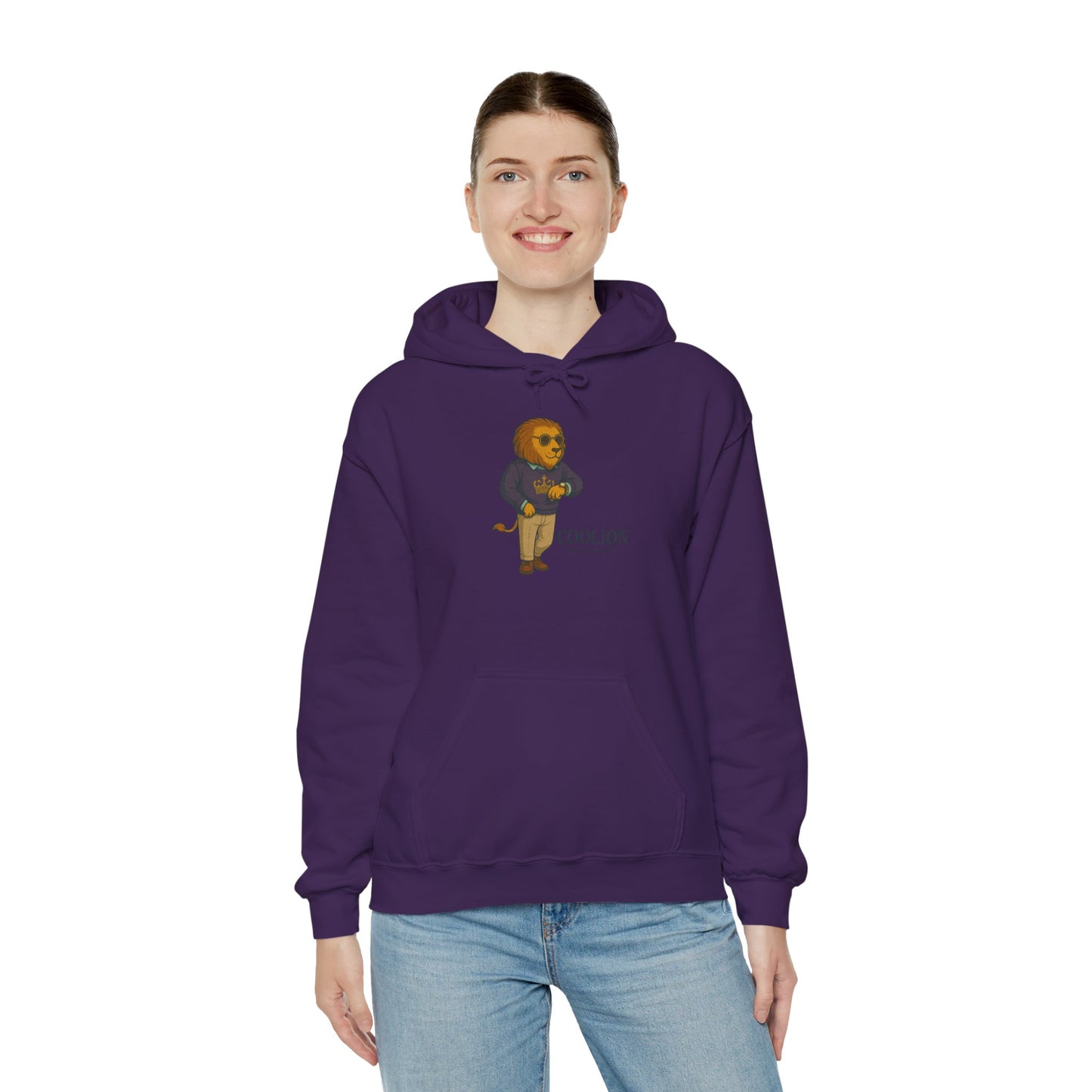 Coolión Clothing Time is Money Sweatshirt with Cool Lion Design, Unisex Hoodie, Casual Streetwear, Relaxed Fit, Perfect for Gifting