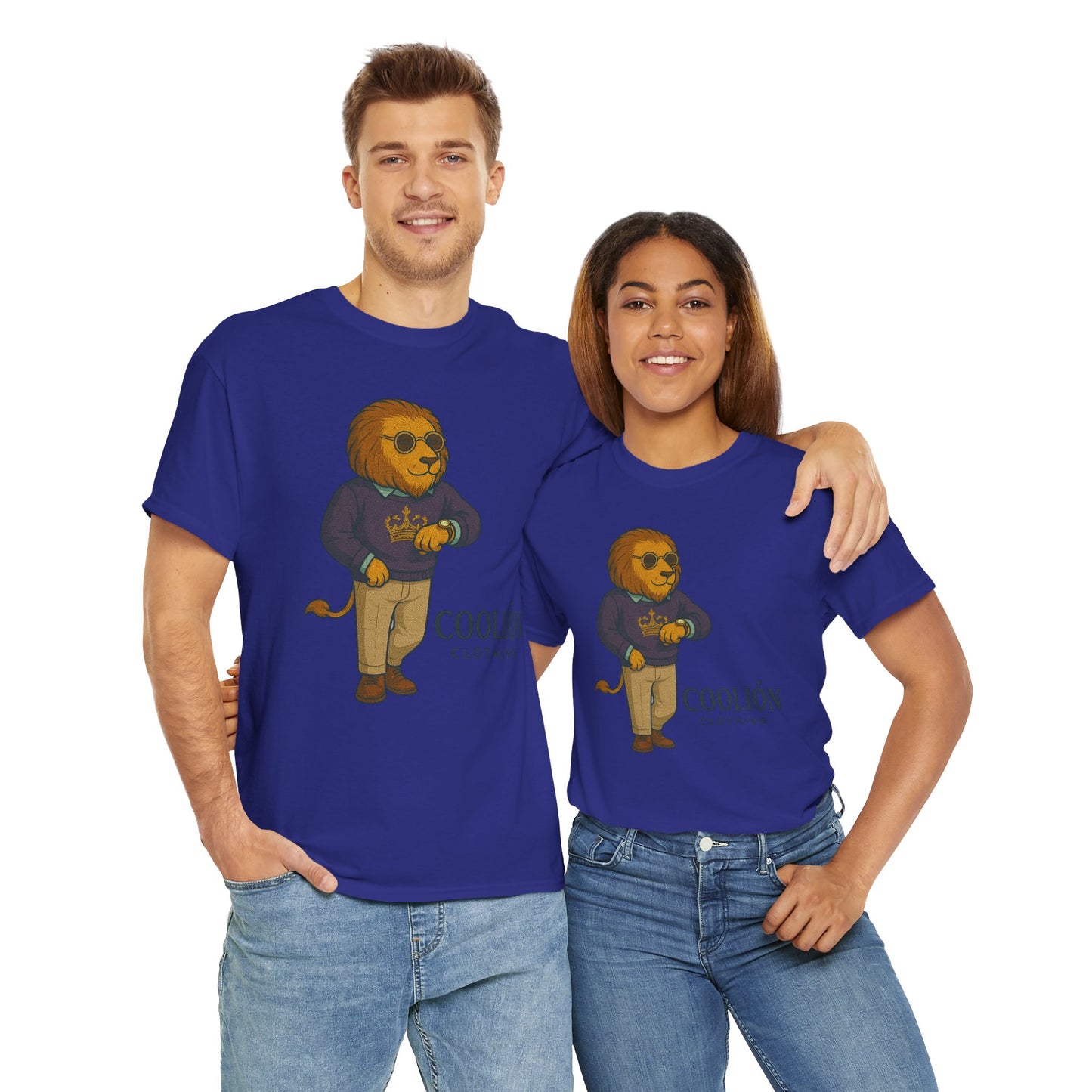 Coolión Clothing Time is Money Graphic Tee for Unisex, Casual Wear, Gift for Lion Lovers, Summer Outfit, Birthday Present, Streetwear Style