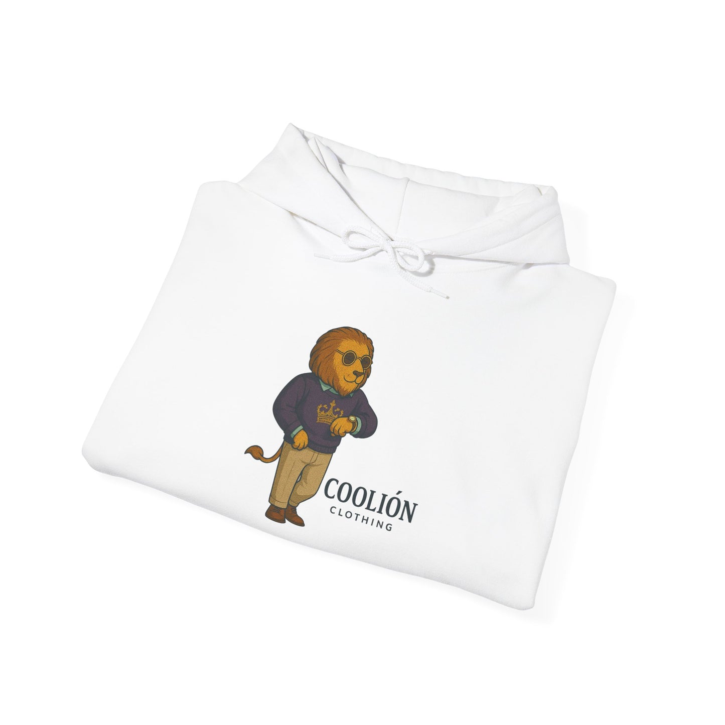 Coolión Clothing Time is Money Sweatshirt with Cool Lion Design, Unisex Hoodie, Casual Streetwear, Relaxed Fit, Perfect for Gifting