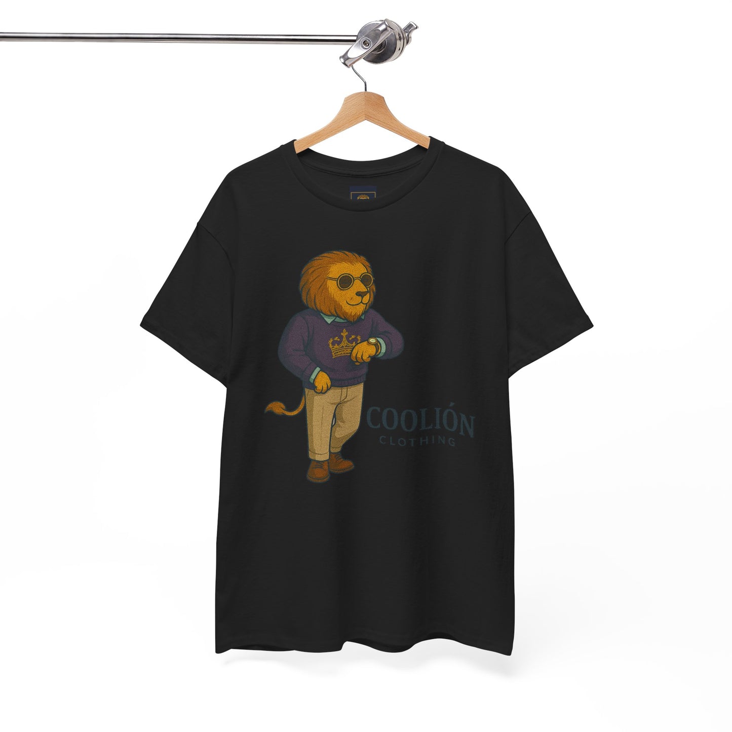 Coolión Clothing Time is Money Graphic Tee for Unisex, Casual Wear, Gift for Lion Lovers, Summer Outfit, Birthday Present, Streetwear Style