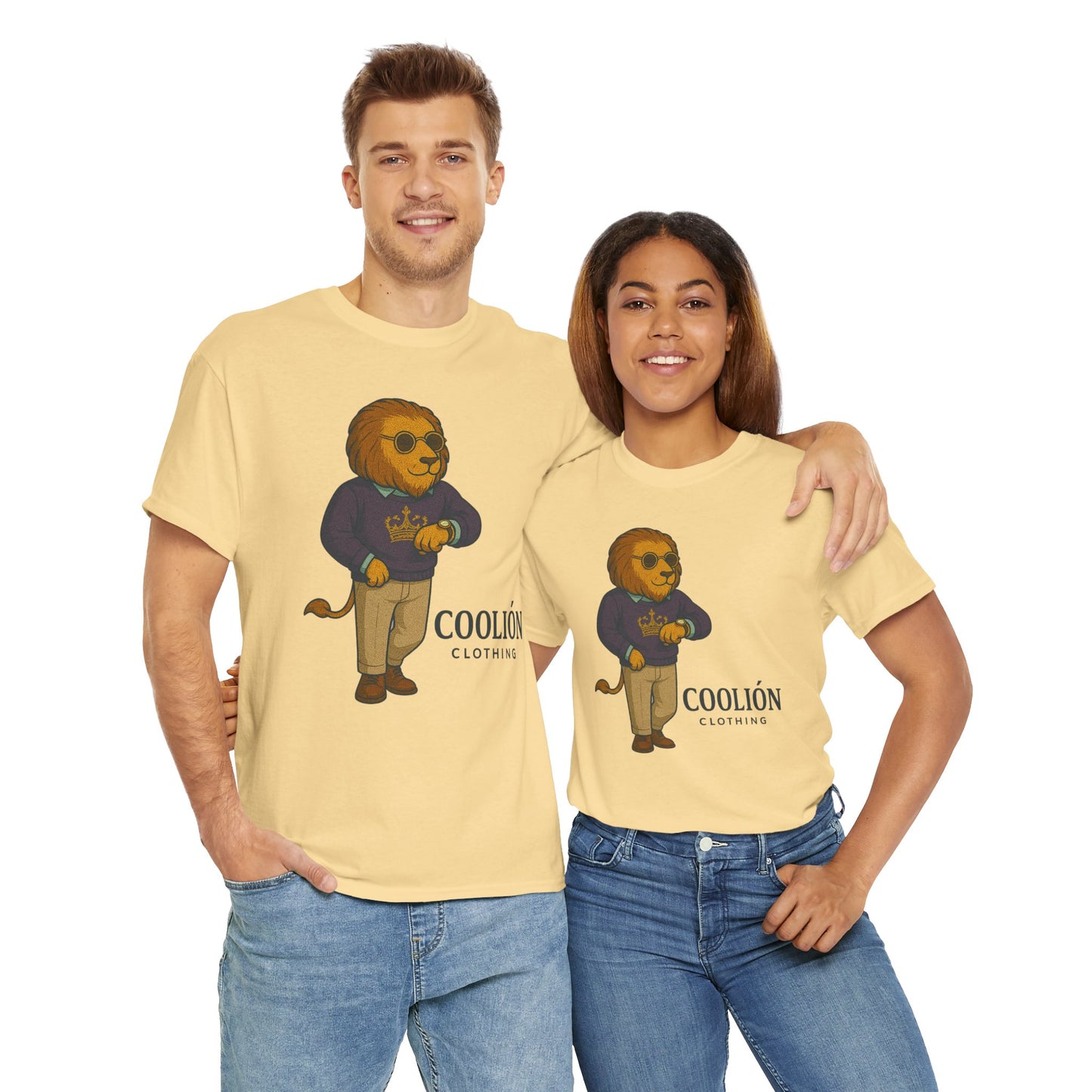 Coolión Clothing Time is Money Graphic Tee for Unisex, Casual Wear, Gift for Lion Lovers, Summer Outfit, Birthday Present, Streetwear Style