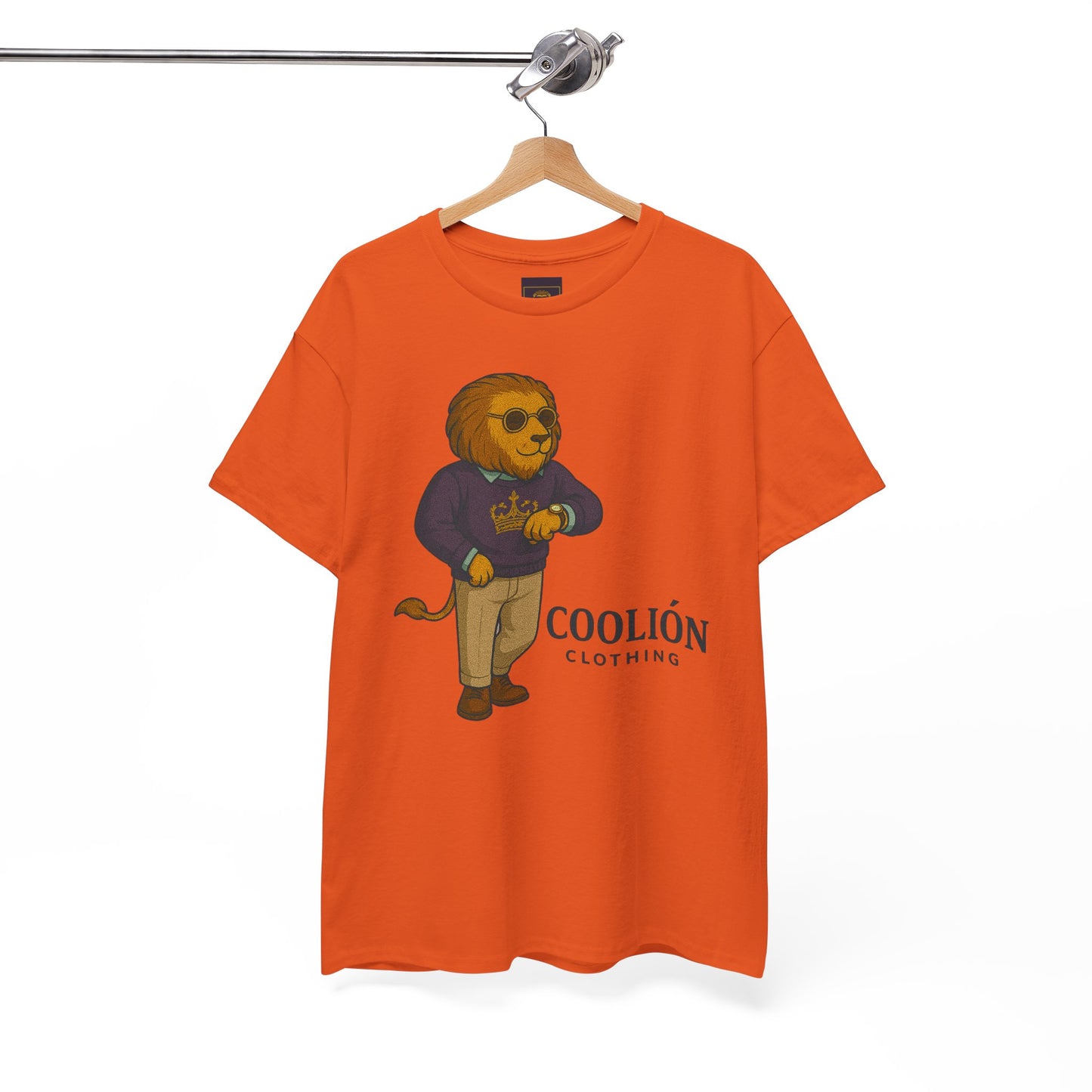 Coolión Clothing Time is Money Graphic Tee for Unisex, Casual Wear, Gift for Lion Lovers, Summer Outfit, Birthday Present, Streetwear Style