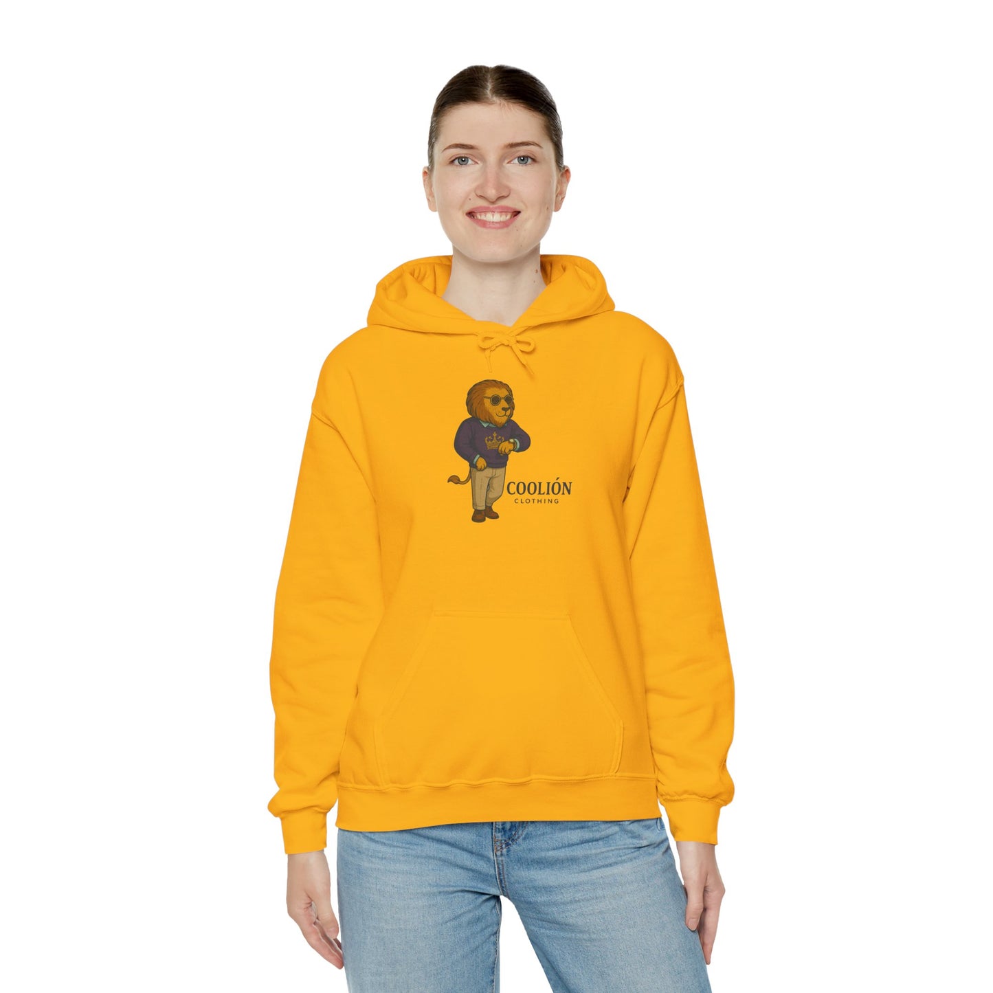 Coolión Clothing Time is Money Sweatshirt with Cool Lion Design, Unisex Hoodie, Casual Streetwear, Relaxed Fit, Perfect for Gifting