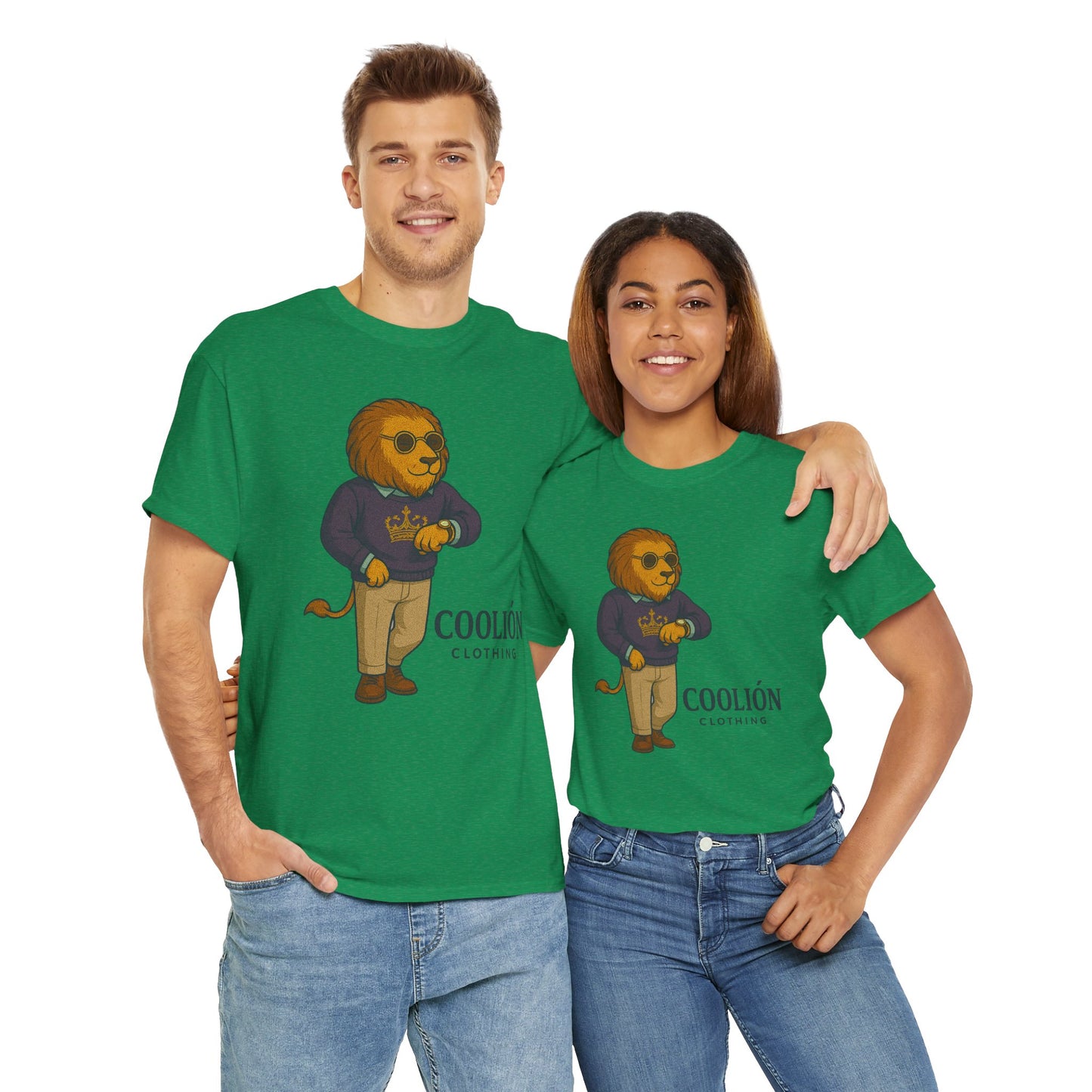 Coolión Clothing Time is Money Graphic Tee for Unisex, Casual Wear, Gift for Lion Lovers, Summer Outfit, Birthday Present, Streetwear Style