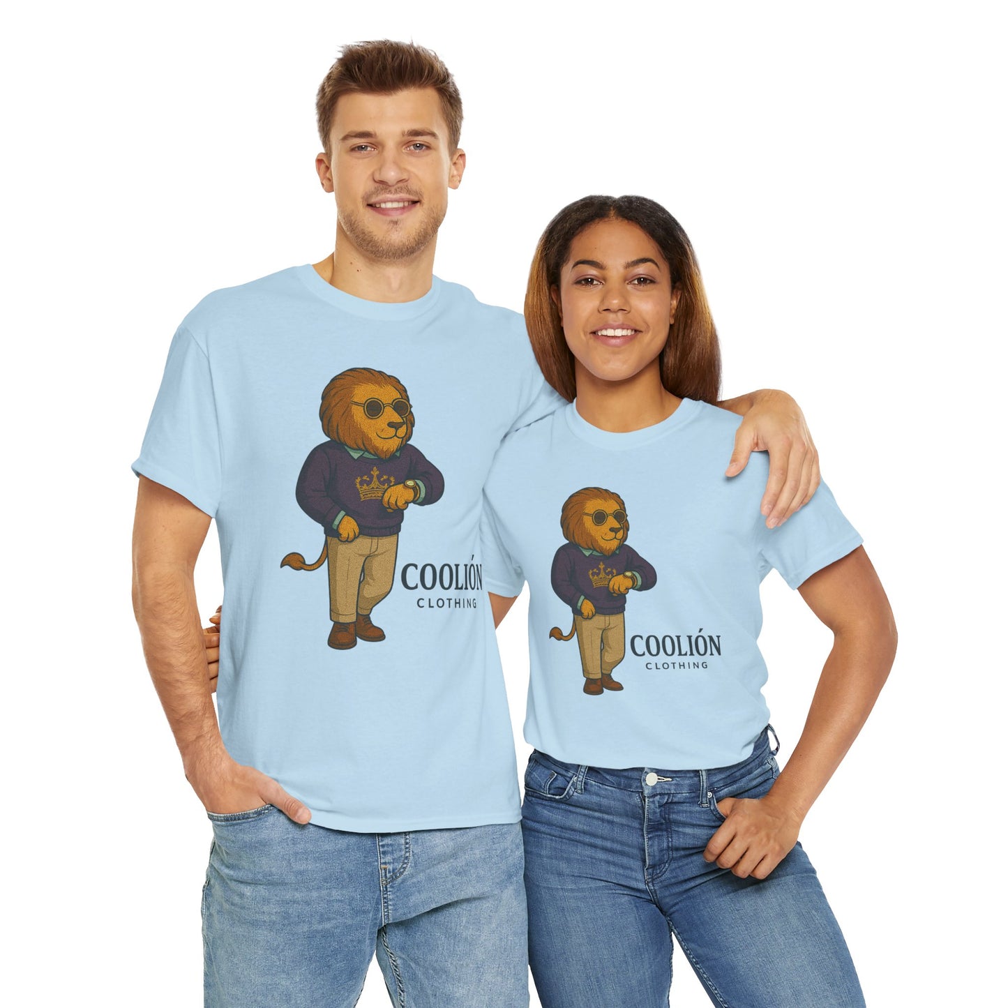 Coolión Clothing Time is Money Graphic Tee for Unisex, Casual Wear, Gift for Lion Lovers, Summer Outfit, Birthday Present, Streetwear Style