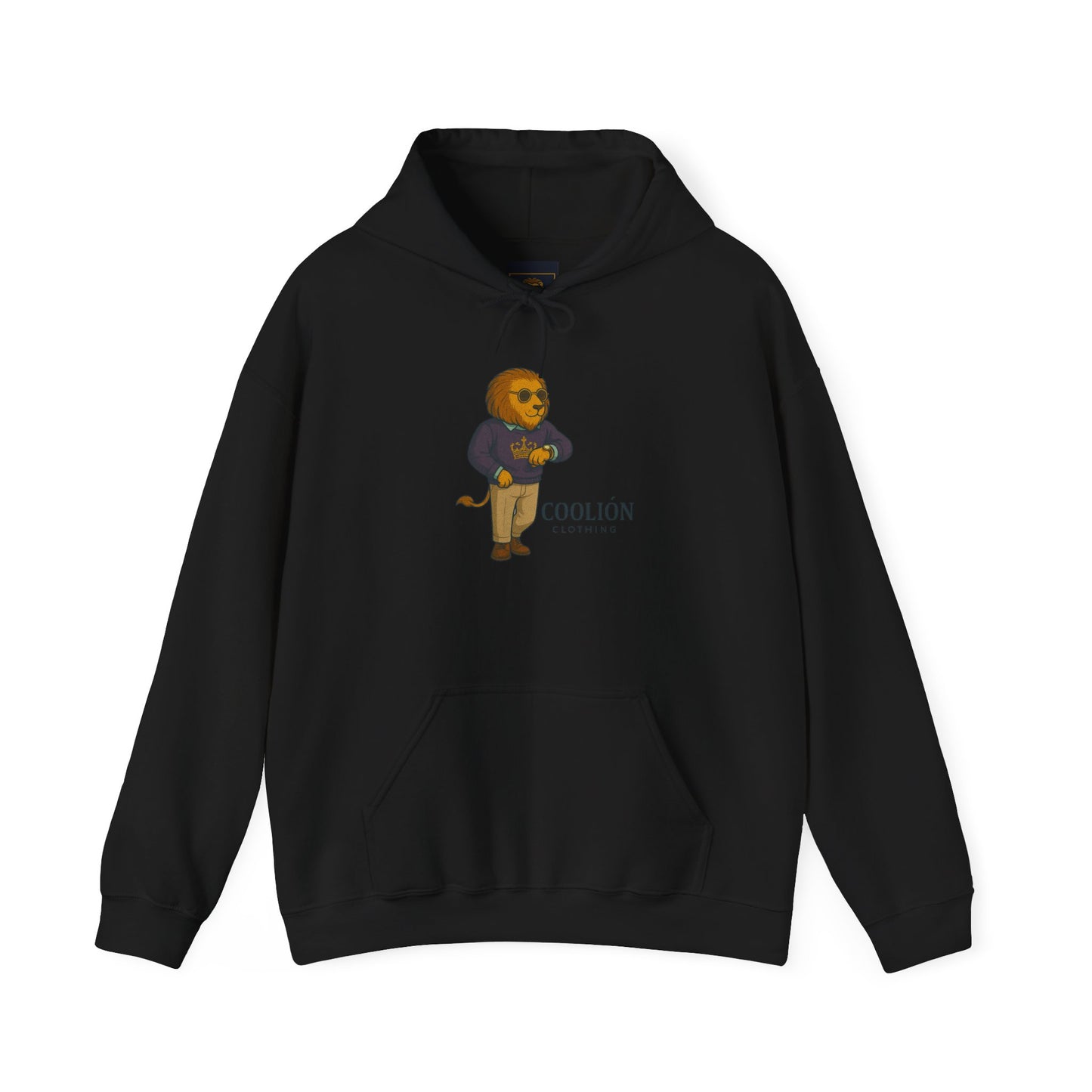 Coolión Clothing Time is Money Sweatshirt with Cool Lion Design, Unisex Hoodie, Casual Streetwear, Relaxed Fit, Perfect for Gifting