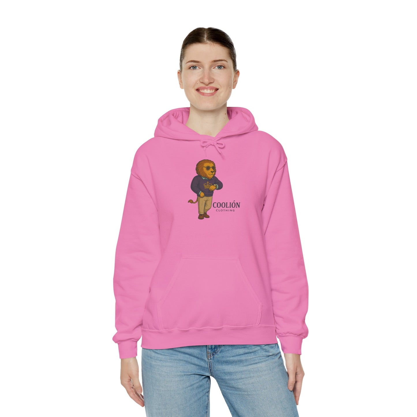 Coolión Clothing Time is Money Sweatshirt with Cool Lion Design, Unisex Hoodie, Casual Streetwear, Relaxed Fit, Perfect for Gifting