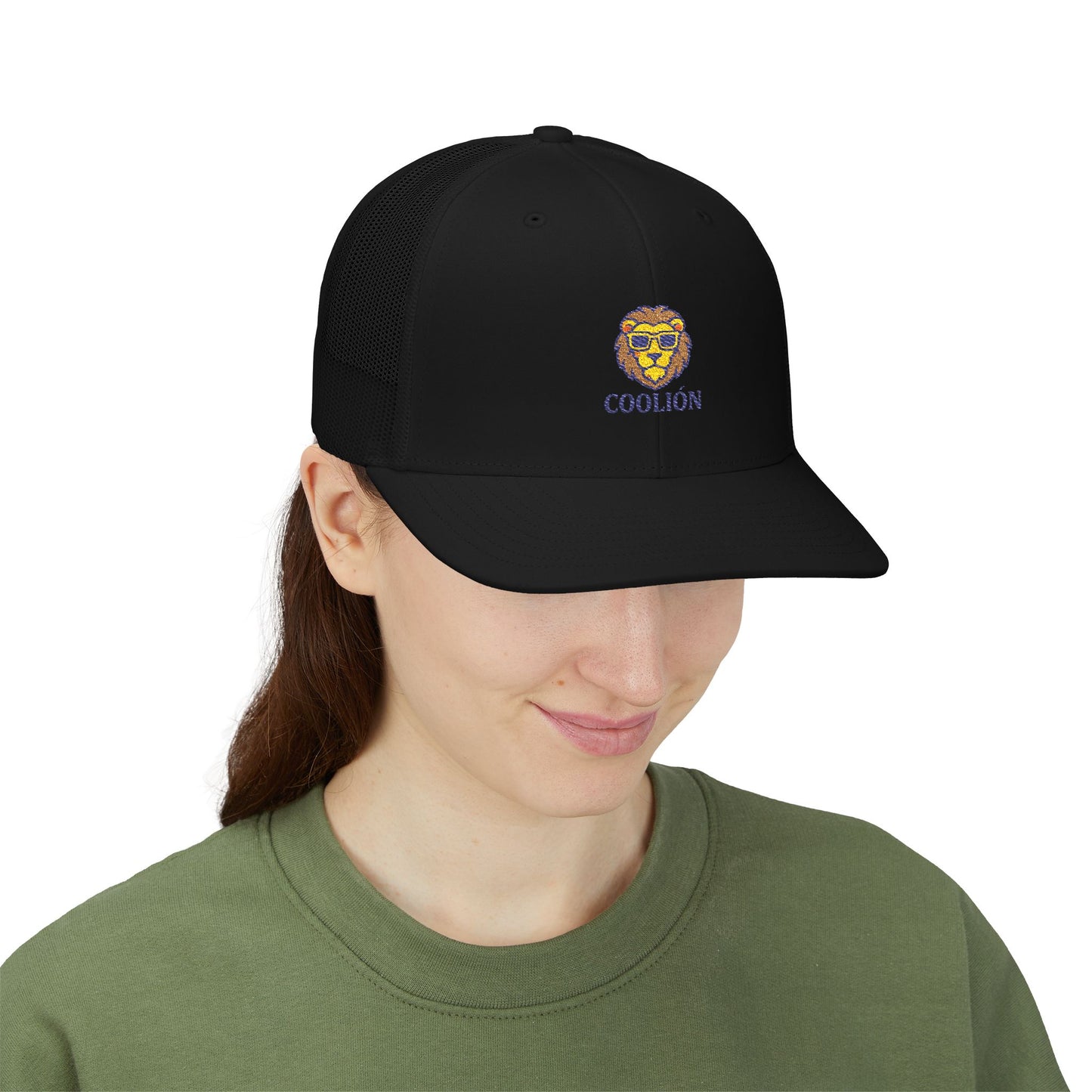 Cool Lion Snapback Trucker Cap - Stylish Embroidered Hat for Outdoor Fun, Festivals, Gifts, Casual Wear, and Everyday Style