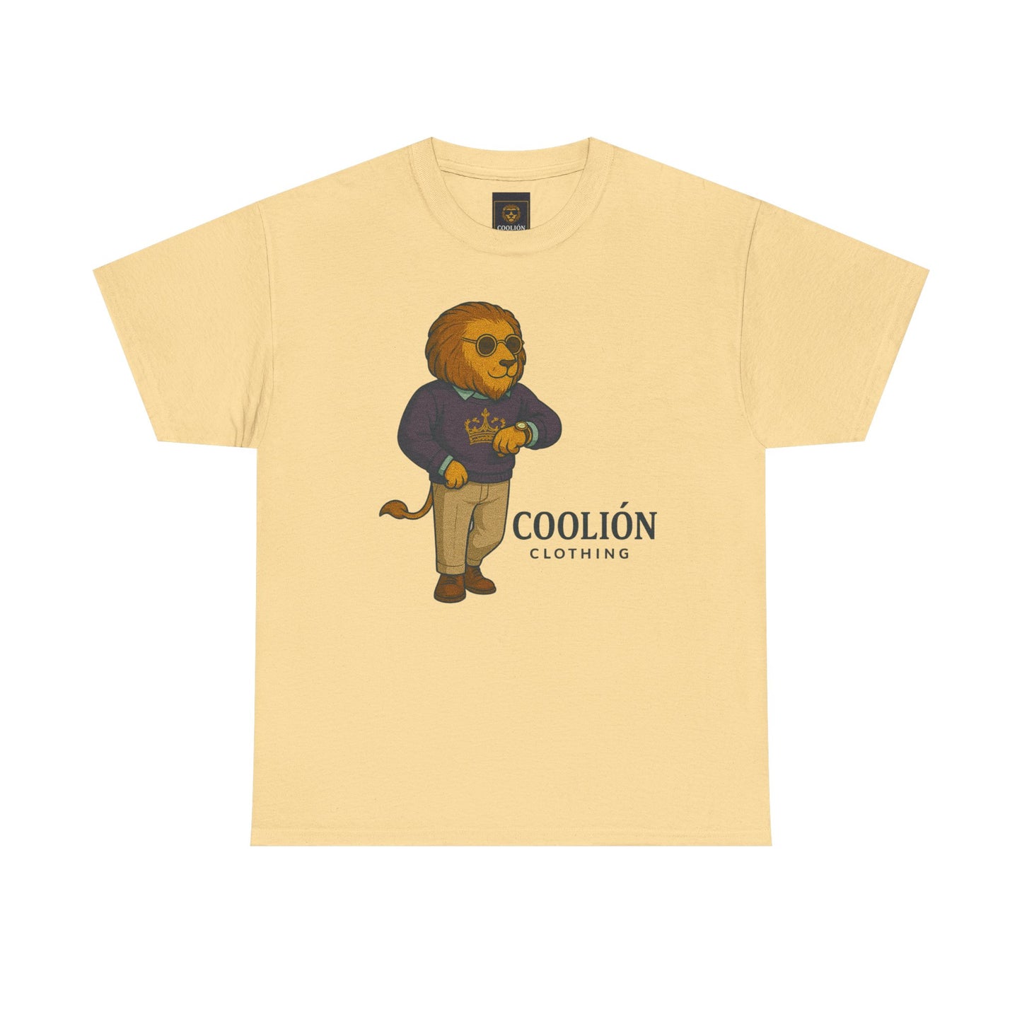 Coolión Clothing Time is Money Graphic Tee for Unisex, Casual Wear, Gift for Lion Lovers, Summer Outfit, Birthday Present, Streetwear Style